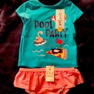 2T Pool Party Unicorn Swimsuit NWT Spring Summer Resortwear Beach Vacation